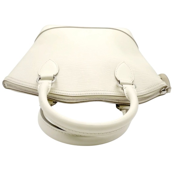 LOUIS VUITTON Vintage Ivory White Epi Leather Lockit Vertical Bag - Picture 6 of 16